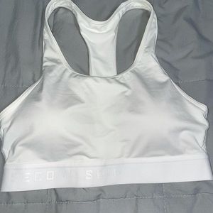 Second skin white sports bra